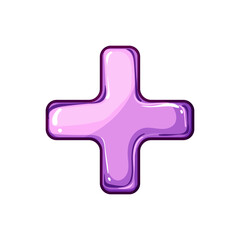 Obraz premium web glass button cartoon. object shiny, glossy element, round website web glass button sign. isolated symbol vector illustration