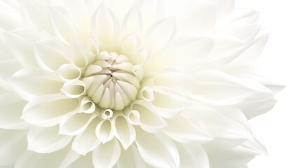 Fototapeta premium Dahlia petals macro. Chrysanthemum flower head. Floral abstract background. Illustration for banner, poster, cover, brochure or presentation.