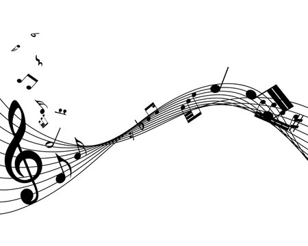 Musical Notes On Lines