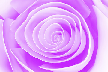Elegant light violet rose background, 3d rendered