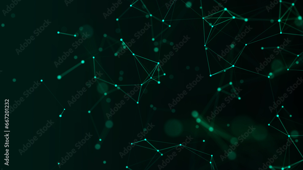 Poster network connection structure. big data. connecting points and lines. abstract technology background.
