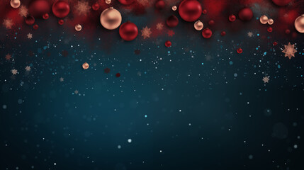 Merry Christmas design with Christmas balls. Banner, background, poster, festive - obrazy, fototapety, plakaty