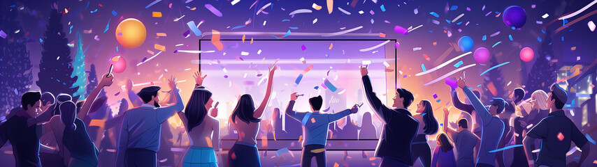 new years eve party banner