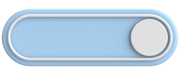 Obraz premium 3D button. Empty button. 3D illustration.