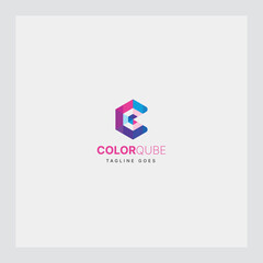 C-letter and Music logo Design in the form of Hexagons shape and a cube logo with 
Letter monogram designs for corporate identity to business logo