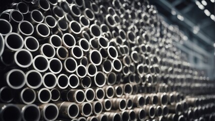 Metal pipes connector tubes. Construction cylindrical steel pipe stacked valious size in constructio-topaz.jpeg, Metal pipes connector tubes. Construction cylindrical steel pipe stacked valious size i