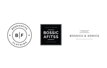 Minimal vintage logo with Line style. Modern and minimalism styled vector logo for multiple use. Fresh ideas for brand identity work. 