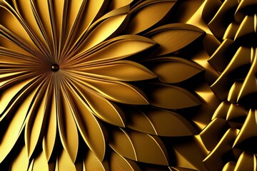 Abstract geometric background made of gold