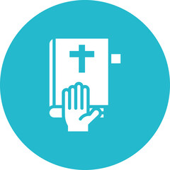 Fototapeta premium Oath Icon