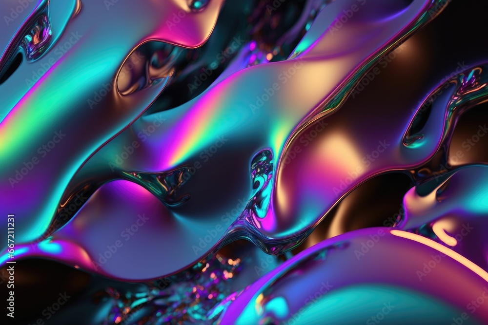 Poster energy concept curved neon lines with abstract shape glowing in ultraviolet spectrum