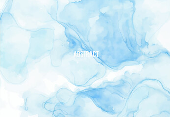 Blue sky background, Blue watercolor, abstract watercolor background