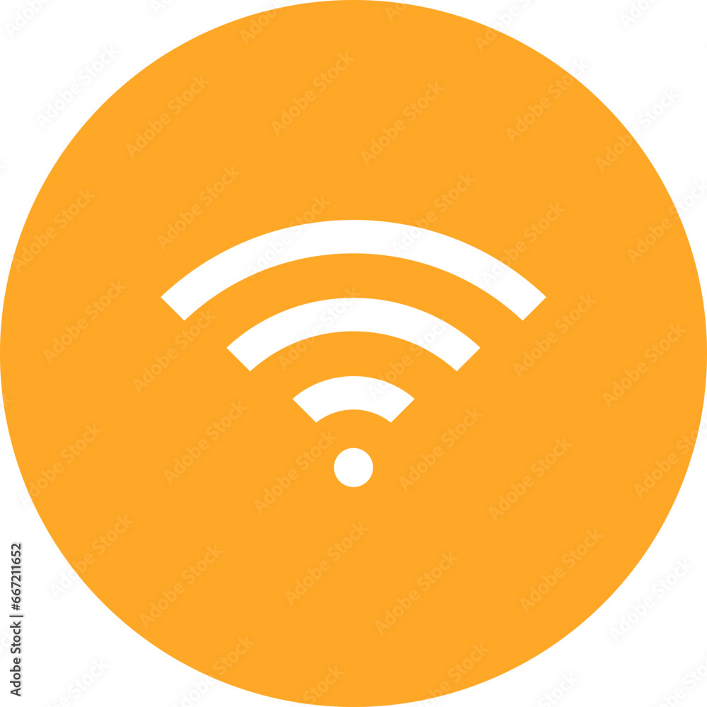 Sticker wifi icon