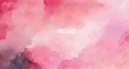 Obraz premium Pink watercolor background with watercolor