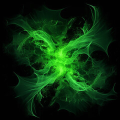 abstract green splash smoke background created with Generative Ai