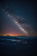 Galactic Majesty: The Milky Way Above the Peaks