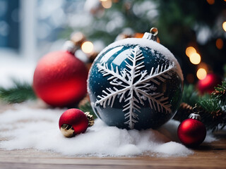 Abstract Christmas and Yule backgrounds with Xmas decorations