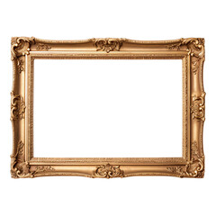antique gold rectangle picture frame, luxury picture frame