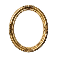 Gold color oval picture frame ,antique picture frame