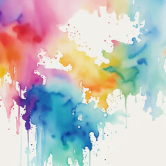 Abstract watercolor background with splashes, Abstract rainbow background, abstract colorful background,