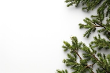 Top View Of Evergreen And Dried Trees