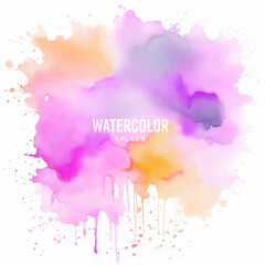 Abstract watercolor background with splashes, Colorful background, abstract watercolor background
