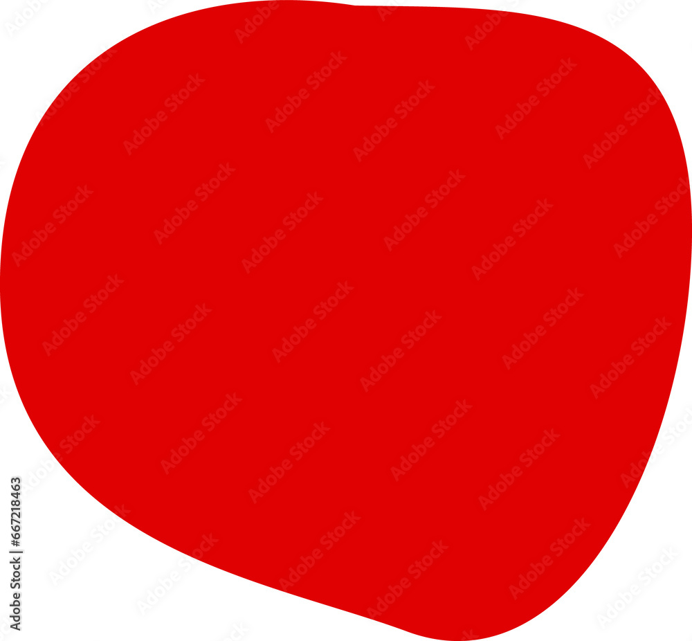 Poster red abstract simple isolated shape png