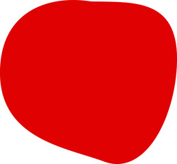 Red abstract simple isolated shape png