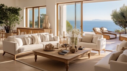 Living room in the Mediterranean villa
