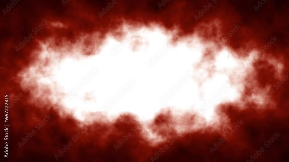 Poster dangerous concept polluted clouds with white copy space loop background.