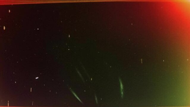 Film Light Leak Grain Damage Black Overlay Background Loop Vintage Grunge Animation Old Effect