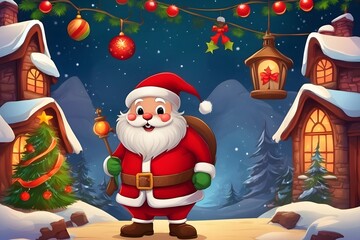 Christmas Themed Background, Generative Ai