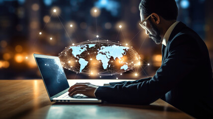 Investment stock market, Graph data and stock market trading, Business man Analysis data strategy.