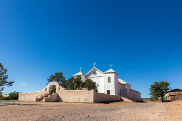 Obraz premium Historic San Miguel del Vado Church in New Mexico