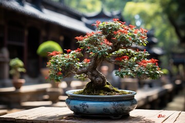 bonsai  japanese tradition grown tree