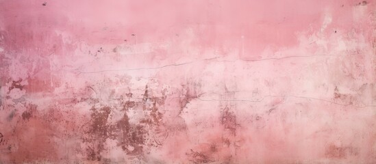 Fototapeta premium Old wall with vintage pink cement texture and background