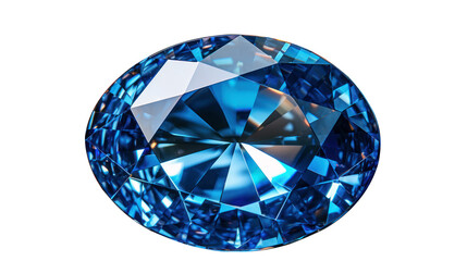 Blue sapphire bright crystal gem gemstone isolated