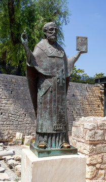 Santa Claus Church, Santa Claus Statue. Demre Antalya, TURKEY