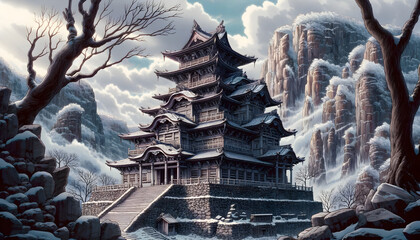 Ancient Temple in the Mountain