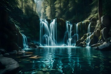 waterfall: The beauty of wonderful  nature 