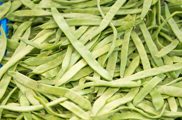 bean pods in the store