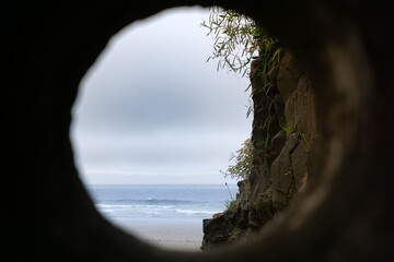 Peep Hole To Beach