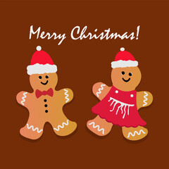 Christmas Gingerbread vector design
