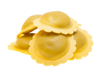 Italian ravioli isolated