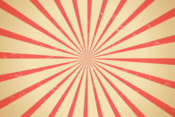 Vintage retro with sunburst rays background