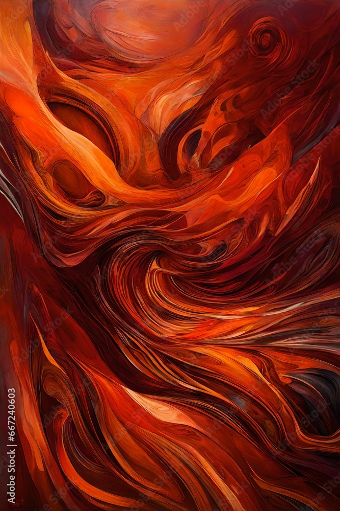 Poster an abstract piece that visually interprets time dilation, utilizing warped, melting forms and a colo