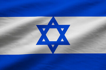 Israeli flag with Star of David centered