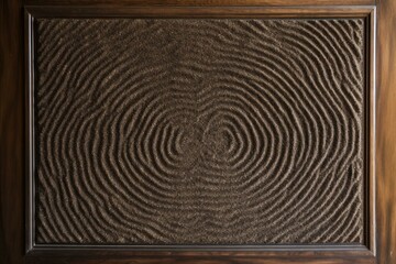 Overhead view of a doormat. Generative AI