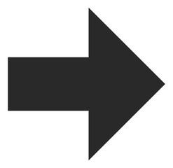 Interface navigation element. Black simple arrow icon
