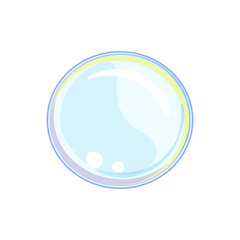 circle soap bubbles cartoon. reflection bubble, fun round, shampoo clear circle soap bubbles sign. isolated symbol vector illustration