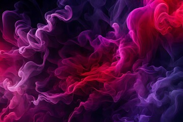 red smoke on black background, generative ai